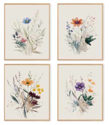 Láminas florales en acuarela de 50x70 cm para llenar de luz tu dormitorio