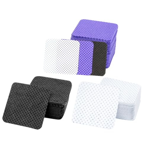EXQUIMEUBLE 3Bolsas de Limpieza y Pestañas de Almohadillas de Eliminación de Esmalte sin Pelusa Quitar Esmalte y Limpiar de Extensiones