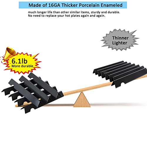 66033 Flavorizer Bars For Weber Genesis Ii 400 Series Ii E-410 S-410 E-415 S-415 E-435 S-435 Genesis Ii Lx E-440 S-440 Gas Grills, 17 Inch Heat Plates Replacement Parts For 66797 66030 Flavor Bars #TOP2