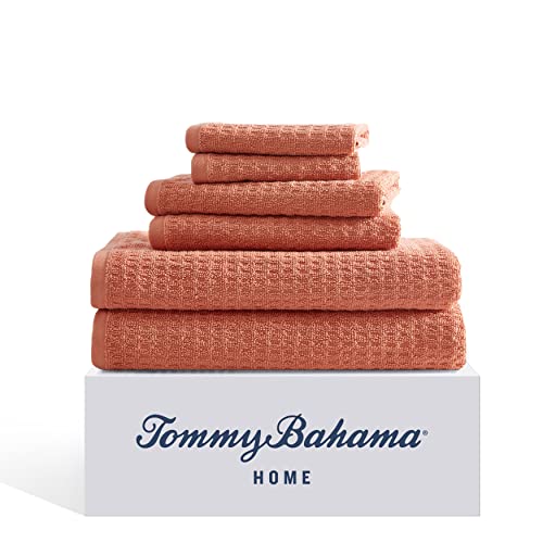 Tommy Bahama - Cotton Hand, Fingerip & Bath Towel Set, 6 Pack Towels by Tommy Bahama - Used condition - US$34.08