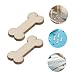 SHINEOFI 100 Stück Hundeknochen Dekoratives Holzstück Hundeknochen Zum Malen Unvollendetes Holzhandwerk Holzausschnitte Für Handwerk Schlichte Holzornamente Zum Basteln Khaki Buchsbaum