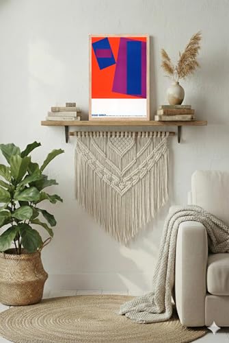 Image of BLINKART Abstract Art Aesthetic Modern Art Walls With Frame | Natural Wood Texture | Living Room Bedroom Office Wall Decoration | Poster Home Decor Frames Wall Bedroom | 12x8 Inches (D350)