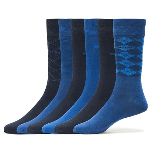 BOSS Men's Six Pack Regular Length Dress Sock Gift Set