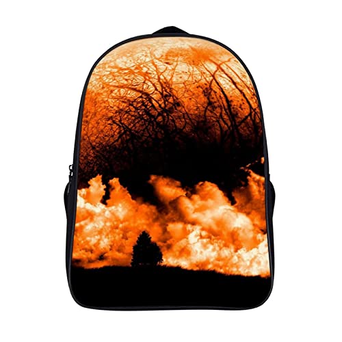 Sac d'école unisexe Planet Rises pour enfants et adultes, cartable de voyage 40x28x16cm