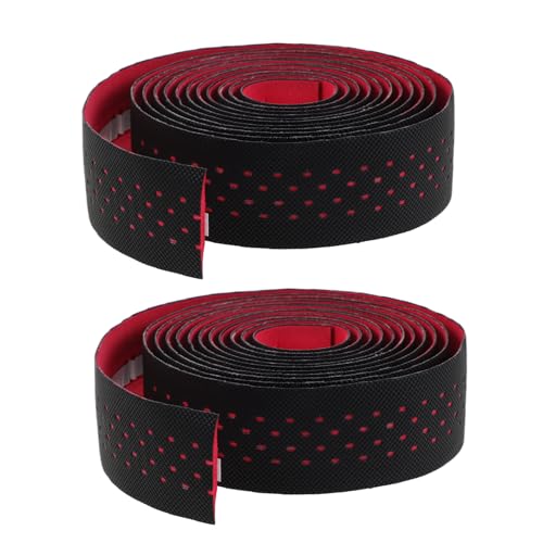 HOLIDYOYO 自転車ハンドルバーテープ 非滑り性 通気性吸汗素材 ロードバイク用グリップテープ 快適装着 簡単取り付け デコレーション兼用