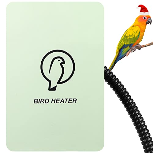 Kokopro Bird Heater for Cage - Snuggle Up Bird Warmer for Exotic Pet Birds, 10W African Grey, Parakeets, Parrots, (3.7'x5.7')