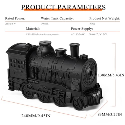 Difusor aromático eléctrico Humidificador Tren Negro miniatura 7