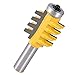 Eyech Reversible Finger Glue Joint Router Bit Set Finger Joint Router Bit Set Woodworking Cutter Tool-1/2 inch Shank