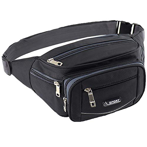 Marsupio Uomo Marsupio Bum Bag Cintura Regolabile Singola Spalla per Escursionismo Casuale...