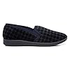 The Slipper Company Mens Twin Gusset Navy Slipper - Size 10 UK - Blue #1