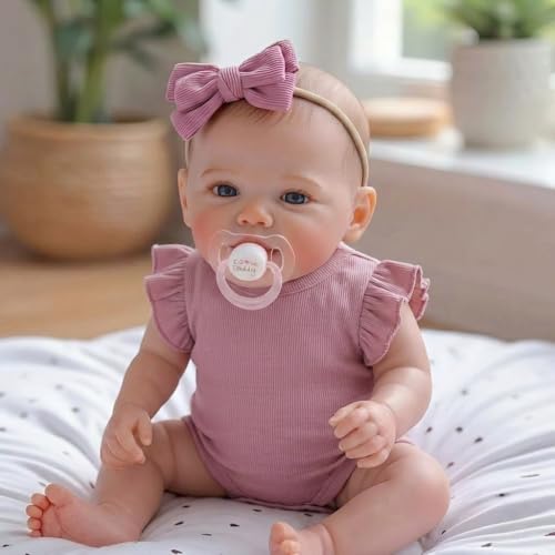 Muñeca Reborn de Vinilo de 48 cm con Cuerpo Completo miniatura 1