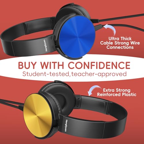 Bulk Kids Headphones for School Classroom5 Pack by Hengliyuan - Used condition - Image 3