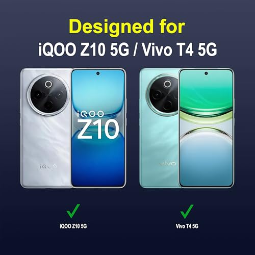 Image of Zapcase Back Case Cover for iQOO Z10 5G | Compatible for iQOO Z10 5G Back Cover | Liquid Silicon Magic Case with Camera Protection | Sapphire