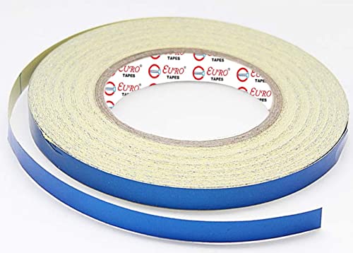 Image of EURO Car Reflective Body Self-Adhesive Glow in the Dark Strip Vinyl Neon Tape | 2 cm X 10 meter (Blue)