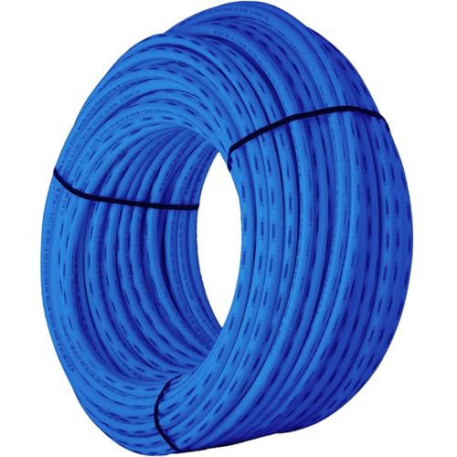 Image of SharkBite 3 /4 Inch x 500 Feet Blue PEX-B, Made in the USA, Flexible Water Pipe Tubing for Plumbing, U870B500
