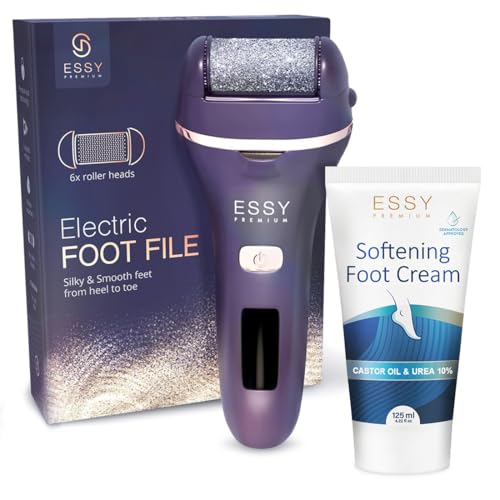 Essy Lima Eléctrica Para Pies Y Crema de Pies Bundle