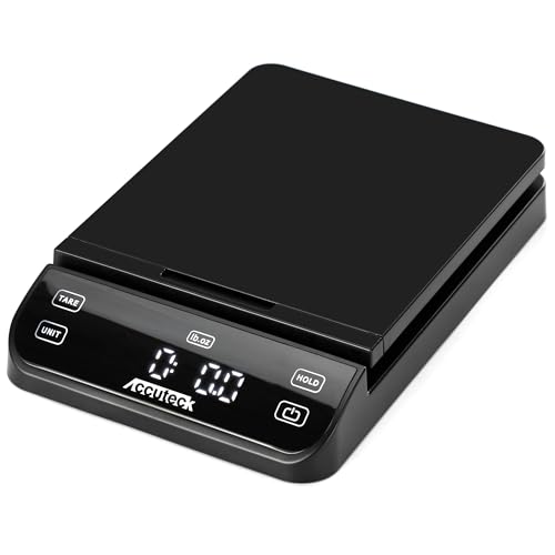 Image of Accuteck BPS70 High Accuracy Digital Shipping Scale and Postal Scale, 0.1oz Precision (Black with Touch Screen, 70Lb)