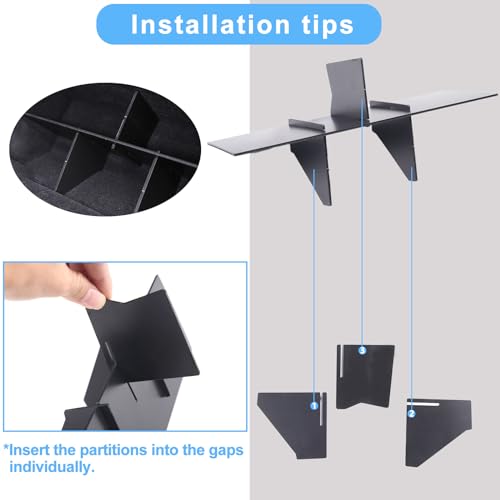 Organizador de guantera ABS negro miniatura 3