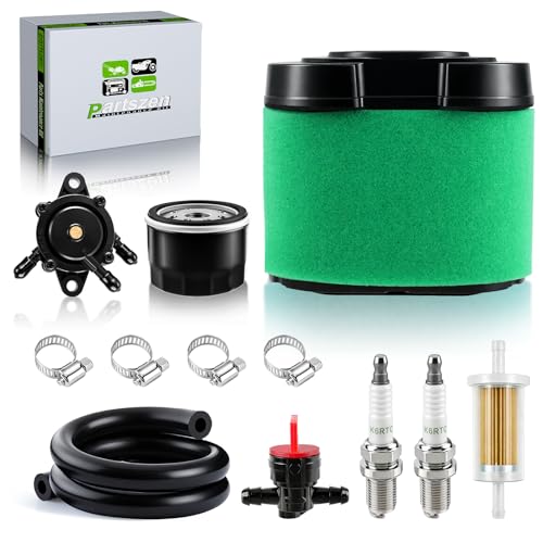partszen 792105 Air Filter Oil Filter for 407777 445577 445677 445877 40G777 44H777 44K777 44L777 for JD LA165 D160 MIU11515 GY21057 Lawn Mower Part with Fuel Pump Spark Plug Kit