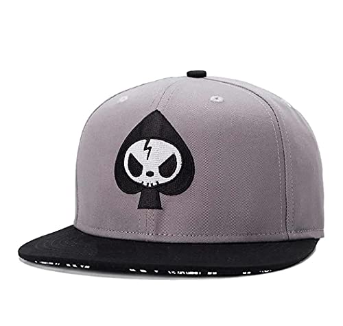 Image of Trucker Hat Fashion Mens Women Snapback Hats - Flat Bill Brim Hat Adjustable Baseball Cap