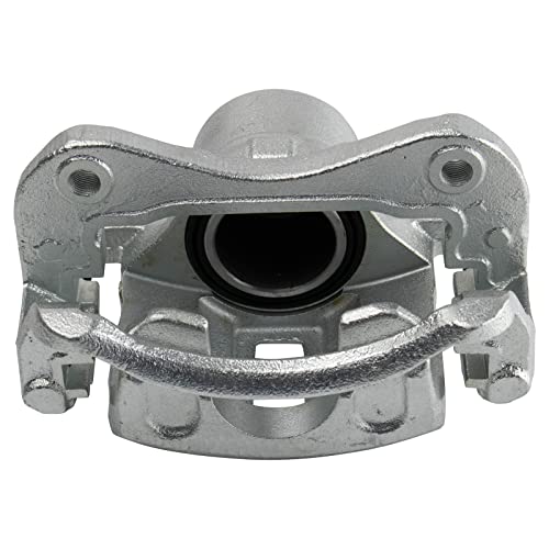 Image of TRQ Front Brake Caliper Set Zinc Coated Brackets Hardware Compatible with 2002-2005 Hyundai Elantra