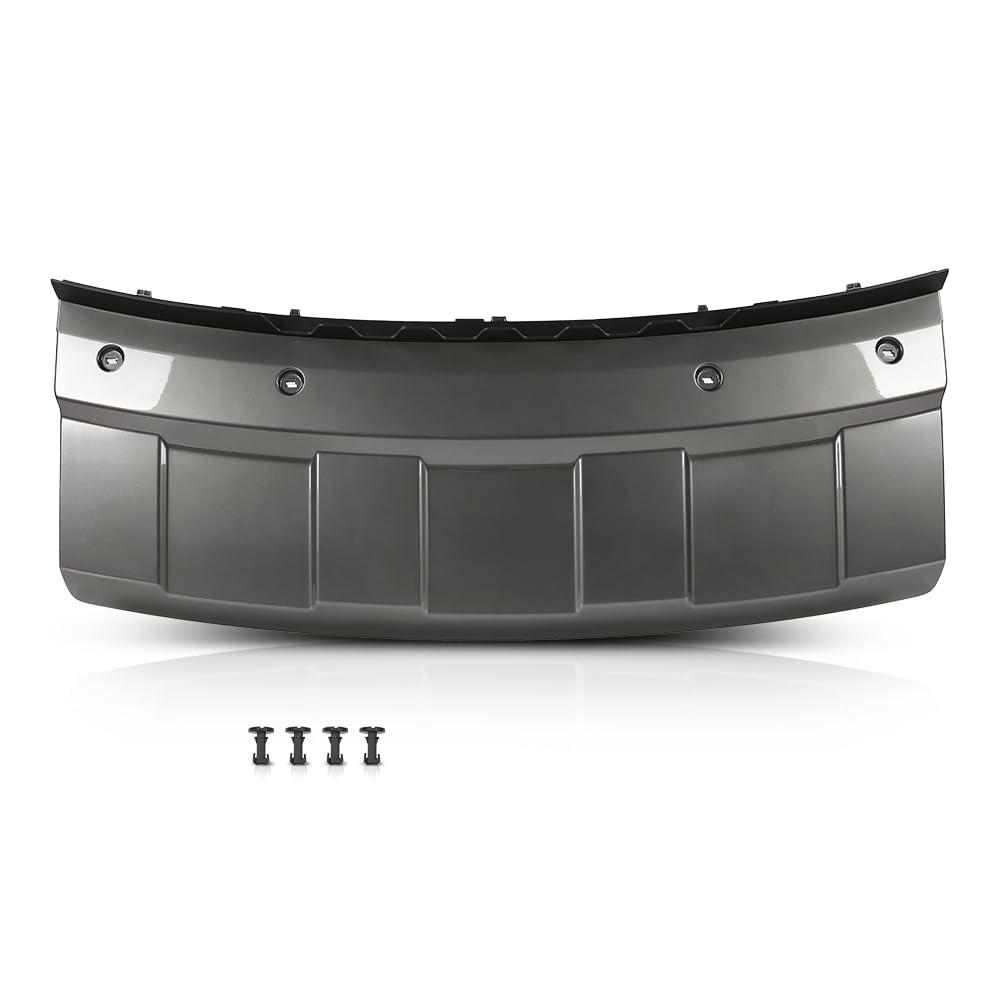 G-PLUS Front Bumper Tow Hook Cover Spoiler Skid Plate Lower,Compatible with Land Rover Range Rover L405 2013-2017 LR038741, LR052707 Black