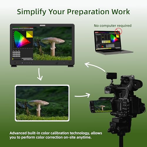 Image of osee Mega 22S 22inch Ultra Bright HDR Field Production Monitor VMKit with Sunhood Battery Plate Cstand Adapter Custom Foam Mold