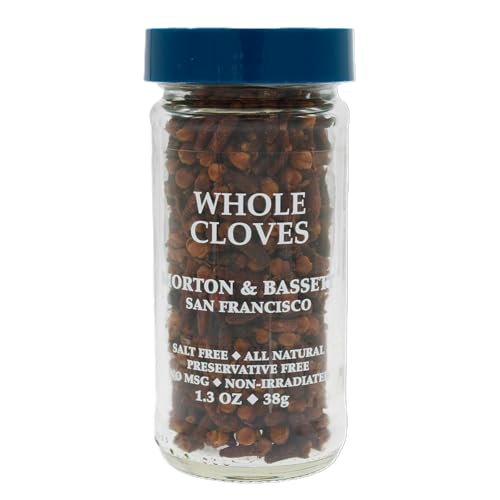 Morton & Bassett Whole Cloves, 1.3 oz – Non-GMO, Salt-Free, Bold and Aromatic Spice for Baking, Canning & Holiday Recipes