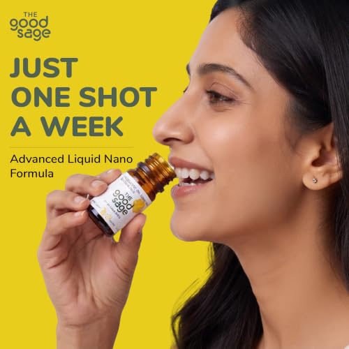 Image of The Good Sage Vitamin D3 60000 IU Nano Shots | Cholecalciferol Oral Solution | Sugar Free Orange Flavour | Nano Absorption | Bones Immunity Muscles | Thoughtful Nutrition