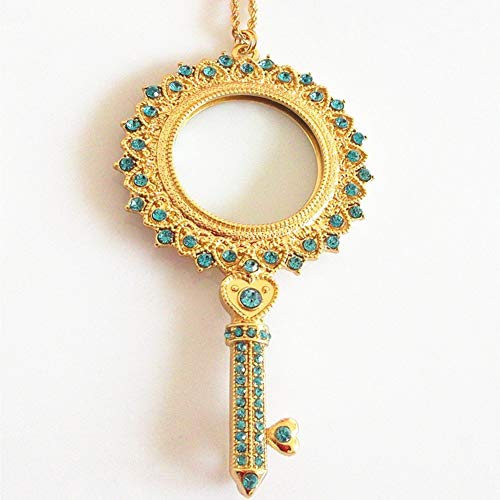 Loupes pull cnecklace exquises avec pendentif grossissant 5X