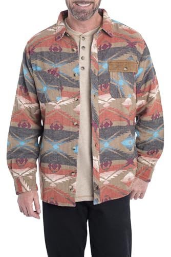 Legendary Whitetails Men's Harbor Heavyweight Flannel Shirt, Desert Oasis, Large - Image 5