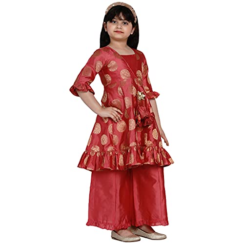 Image of Bitiya By Bhama Girl's Silk Regular Kurta Sets