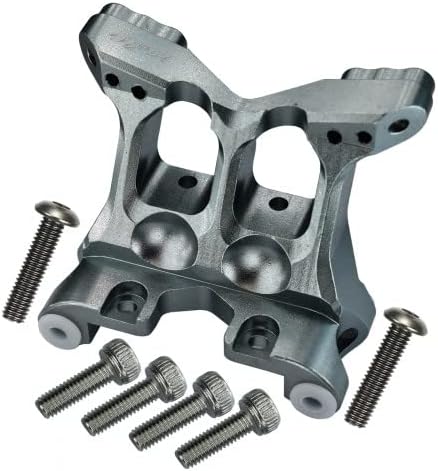 GPM for Losi 1/10 Baja Rey 4WD Desert Truck (LOS03008) Upgrade Parts Aluminum Front Shock Mount - 1Pc Set Gray Silver