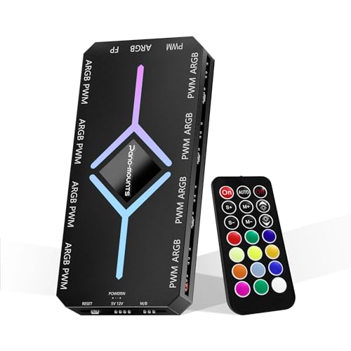 Hub ARGB E PWM Per Ventole PC - Controller Con Telecomando Per Luci E Velocità Ventole - Foto 6