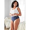 Jockey Women's Underwear Elance French Cut - 3 Pack, Deep Blue Heather/Deep Blue Dot/Sea Blue Heather, 7