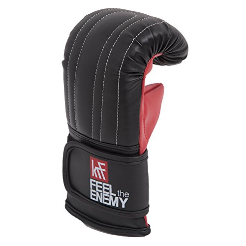 KRF Feel The Enemy 0013149 Guantillas de Entrenamiento, Unisex Adulto, Negro, M