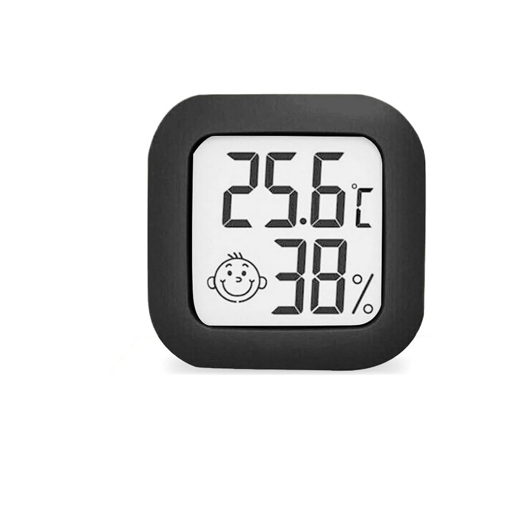 1/3/5/10 szt. Cyfrowy termometr higrometr elektroniczny komora wewnętrzna miernik wilgotności czujnik pomiaru temperatury stacja pogodowa do domu termometr (czarny, 10 sztuk)