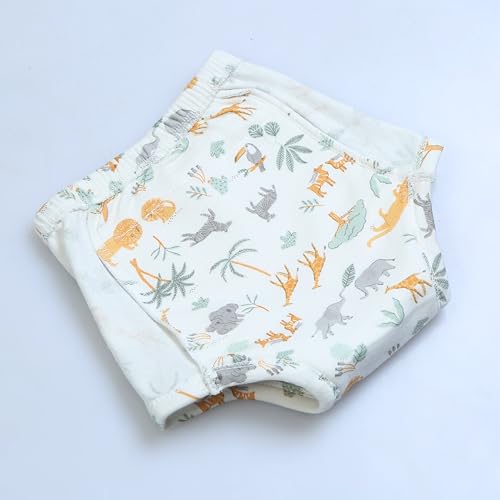 Image of Baby Padded Underwear - Soft Cotton Potty Training Pants for Toddlers, Washable & Reusable, Leak-Proof Training Underwear for Boys & Girls