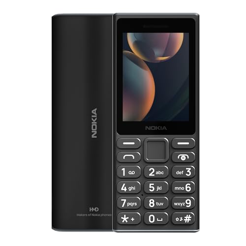 Image of Nokia 105 4G (2024) | Dual SIM | GSM Unlocked Mobile Phone | Volte | Black| International Version | Not AT&T /Cricket /Verizon Compatible