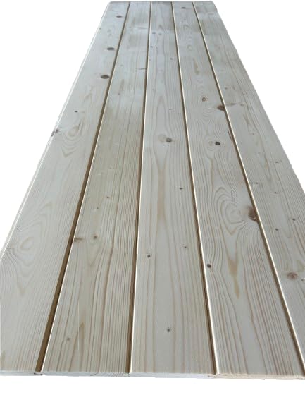 Madera perfilada tableros machihembrados 20x128mm – 2m de longitud – 1 pieza – madera de sauna, perfil de fachada, revestimiento inferior del techo, revestimiento de colmena – madera natural