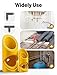 6PCS Foam Pipe Cutter, 6 Sizes Pipe Insulation Foam Water Tube Cutter Tool, Insulation Cutting Fixture for Pipe Insulation in Homes, Industries&Commercial Places 15MM-22MM-28MM-40MM-46MM-53MM (Yellow)