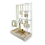 NUOKING 5 Levels Jewelry Stand Display for Rings, Bracelets, Necklaces, Earrings and Other Small Acc