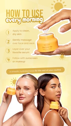 Felor shop by maryam Start Your Day Brightening Day Cream with 5% Niacinamide & Ceramide, Lightweight Daily Face Cream for Dull Skin, 1.69 fl oz