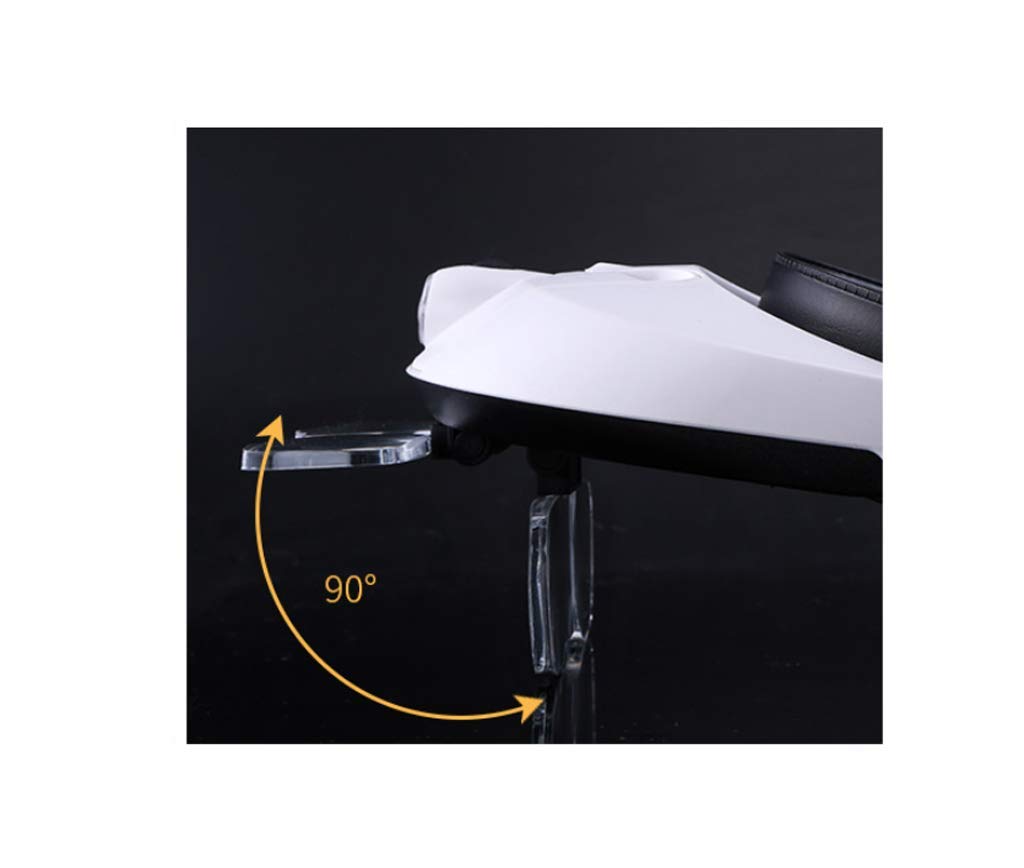 Lupa de Mano portátil Plegable Lupa montada en la Cabeza, con luz LED 5X HD, Adecuada para Leer periódicos, mapas, Reparaciones, Relojes Lupa iluminada