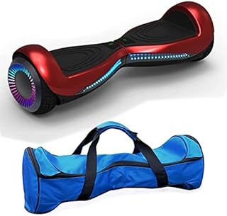 Nero Sport Chic Red 6.5" Electric Self Balance Hover Scooter Board with 2 wheels and Bluetooth - Includes carry bag