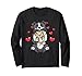 Kawaii Border Collie Peluche Cane Cuore Maglia a Manica