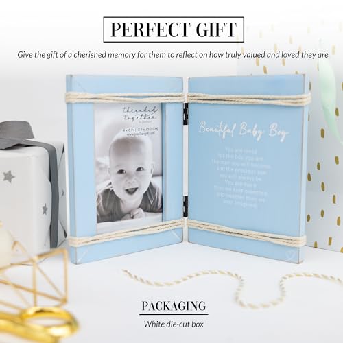 Pavilion Gift Company 51122 Pavilion - Baby Boy - 4 Inch X 6 Inch Vertical Picture Photo Frame Baby Shower Sprinkle Gift Memories Nursery Decor Present thumb #2