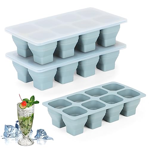 Bandejas de hielo plegables de silicona 2 unidades miniatura 6