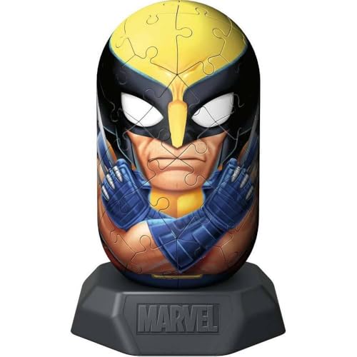 Ravensburger Hylkies: Personaggi da collezione Marvel da assemblare da soli - Figura #24 - Wolverine - Costruisci, innamora, colleziona - minifigure per i fan di Deadpool e Marvel Legends