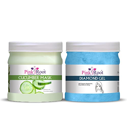 Image of Pink Root Cucumber Mask 500gm with Diamond Gel 500gm